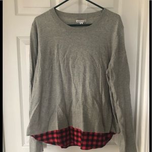 NWT J. Crew Factory layered sweater